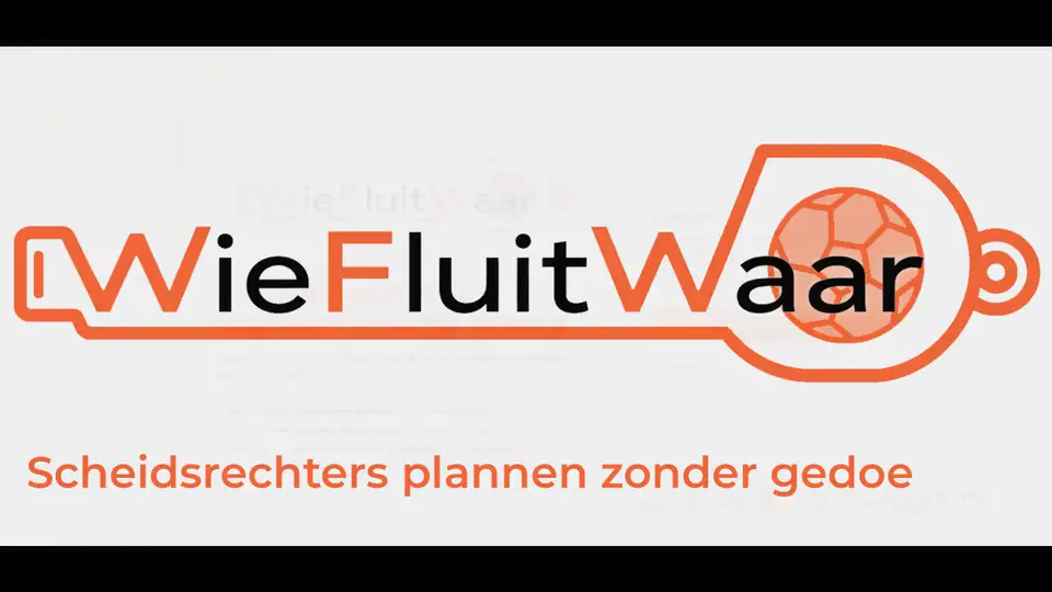 Voorbeeld van de Wie Fluit Waar-app